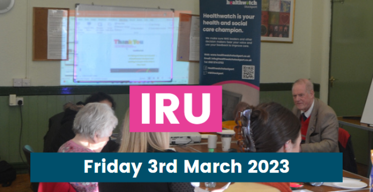 IRU -  Friday 3rd mar 2023