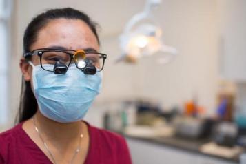 woman with face mask 