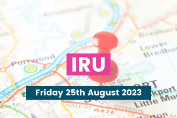 IRU Friday 25th August 2023