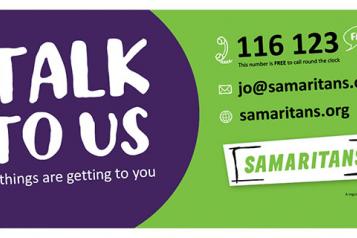 Samaritans Talk to us